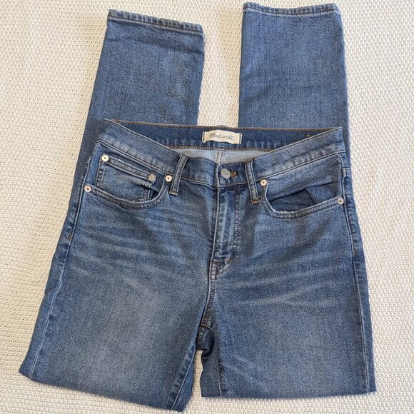 Madewell Women's The Slim Boy Jean Medium Wash High Rise Jeans. Size 26 - Picture 1 of 5